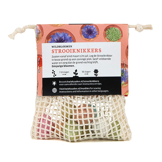 Netzakje met 10 zaadbommetjes - Kwiek StrooiKnikkers, afbeelding 2 van 7