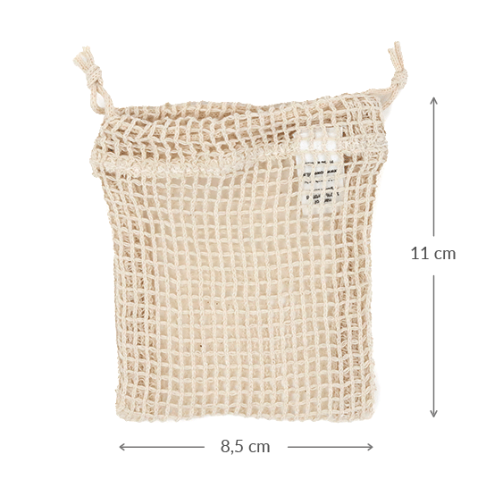 Netzakje organisch katoen - 85 x 110 mm, afbeelding 3 van 4
