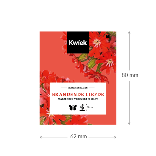 Brandende liefde zaden - Kwiek Uitdeel zakjes (UITVERKOCHT), afbeelding 2 van 3