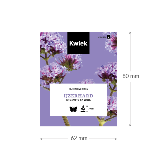 Ijzerhard zaden -  Kwiek Uitdeel zakjes (UITVERKOCHT), afbeelding 2 van 3