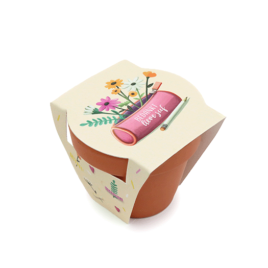 Terracotta potje - Bedankt lieve juf