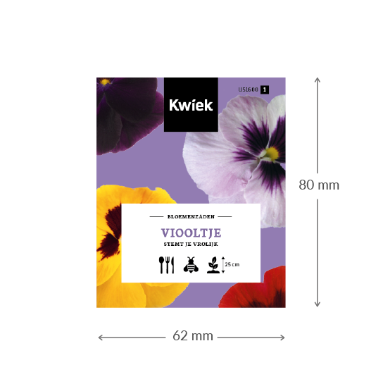 Viool zaden -  Kwiek Uitdeel zakjes, afbeelding 3 van 3