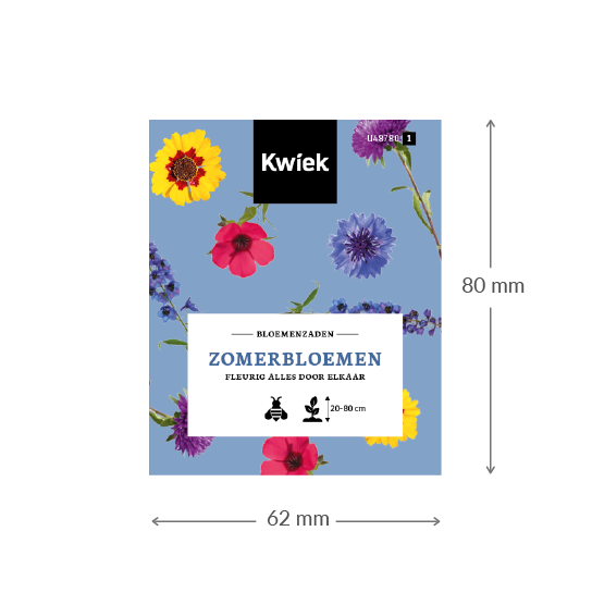 Zomerbloemen zaden -  Kwiek Uitdeel zakjes, afbeelding 4 van 4