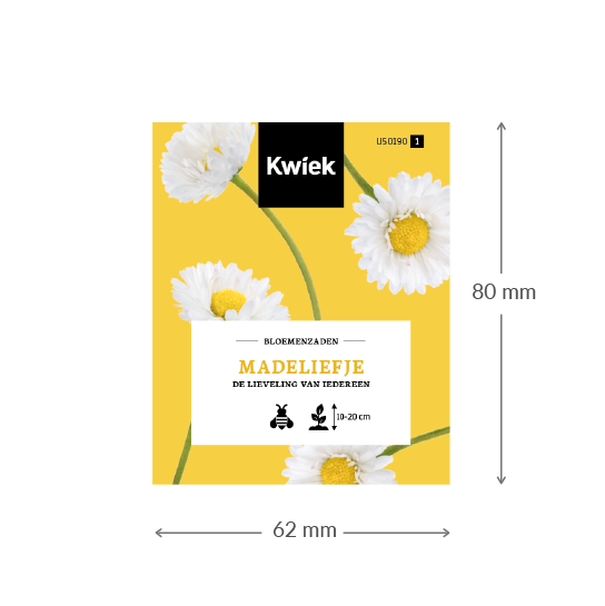 Madelief zaden -  Kwiek Uitdeel zakjes, afbeelding 3 van 3