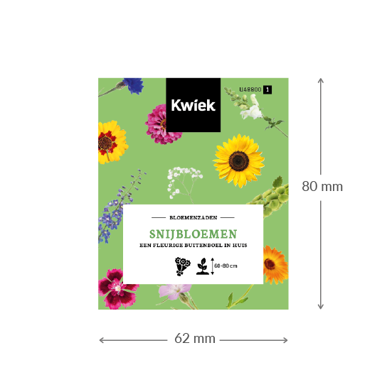 Snijbloemen - Kwiek Uitdeel zakjes, afbeelding 2 van 3