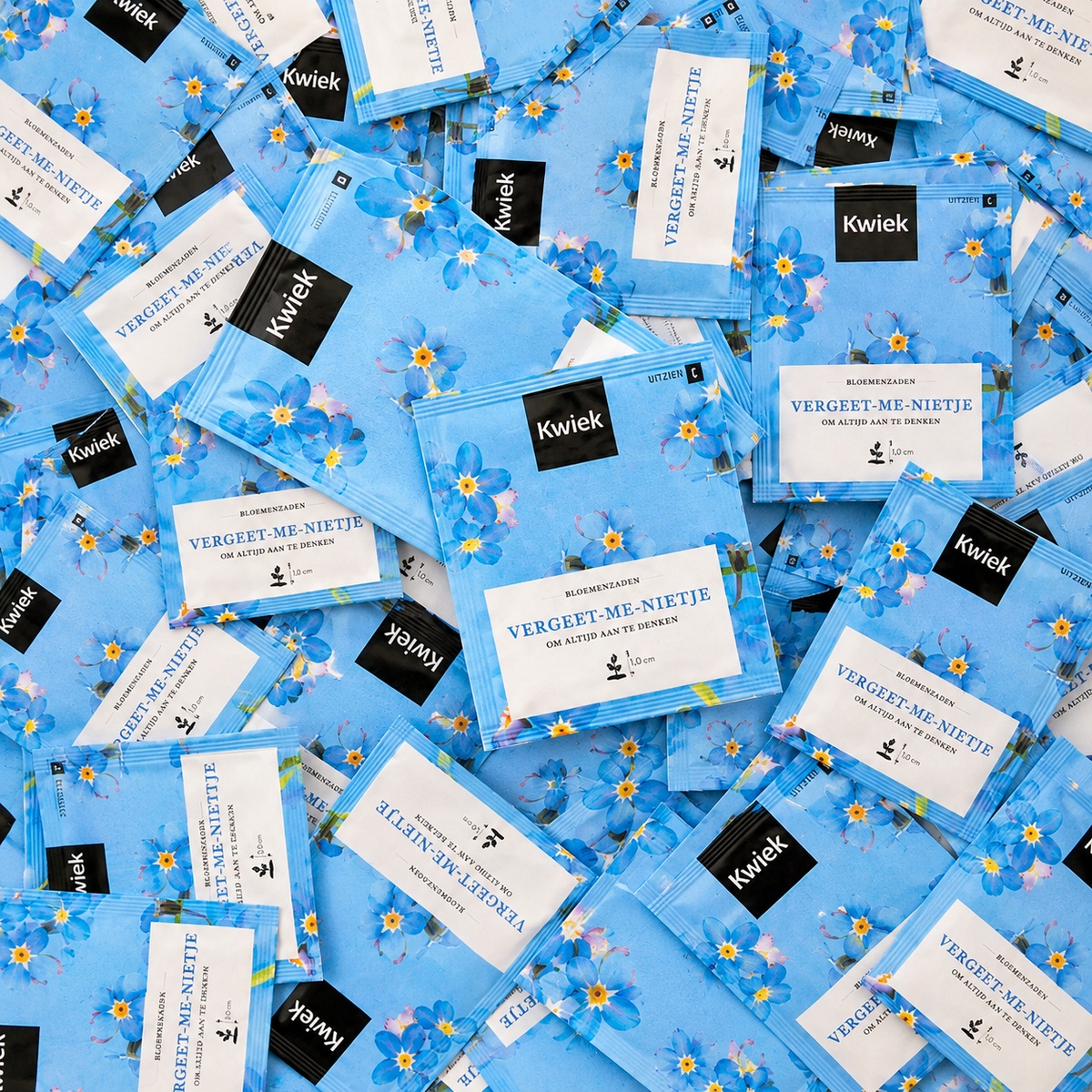 Vergeet-me-nietje zaden (blauw) -  Kwiek Uitdeel zakjes, afbeelding 4 van 5